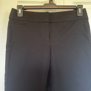 Women’s sz 6P Ann Taylor Loft Black Julie Straight Leg Pants 5% Spandex stretch